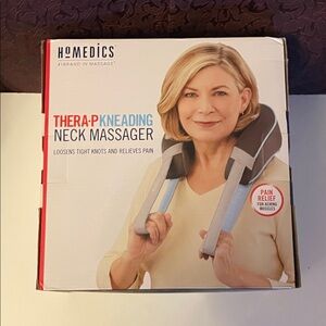 Homedics Neck Massager with Blue and Gray Accents